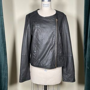 Anthropologie Idra Leather Jacket sz L